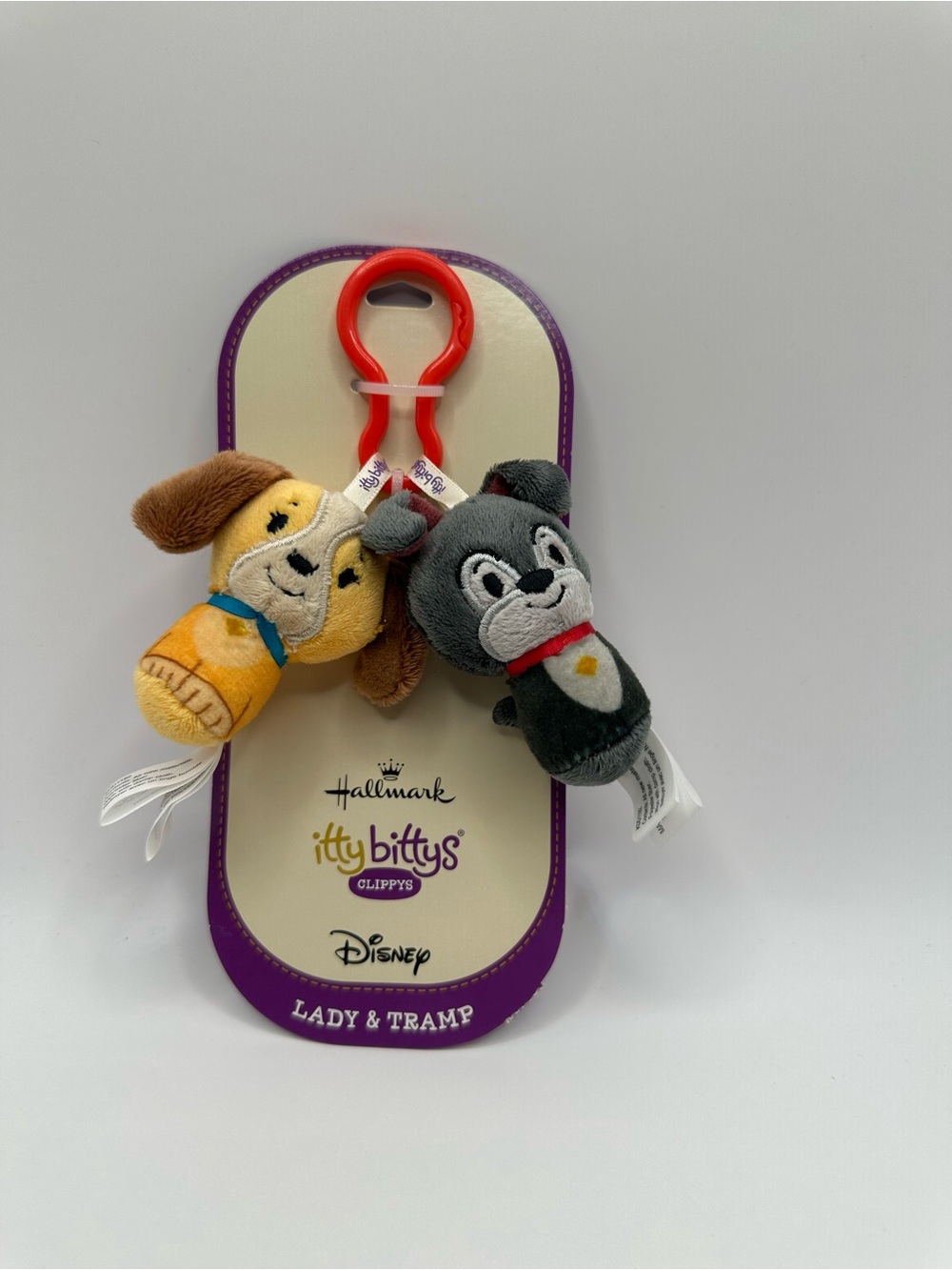 Hallmark itty bittys® Clip Set — Purple, Black & Yellow Plush